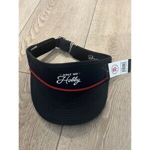 Barstool Sports Golf Rope Visor Ain't No Hobby Adjustable Size Navy and Red NEW